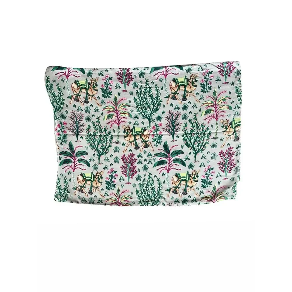 Printfresh Home Goods Camel's Courtyard Print Queen Size Zip Pillowcase